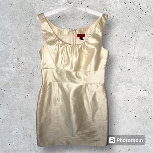 JS COLLECTION Womens White Party Mother In Law Cocktail Sheath Dress 14 Elegant